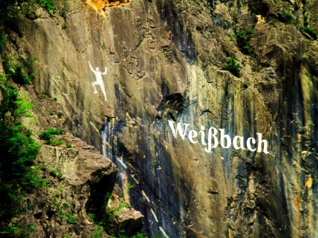 Kletterwand in Weißbach